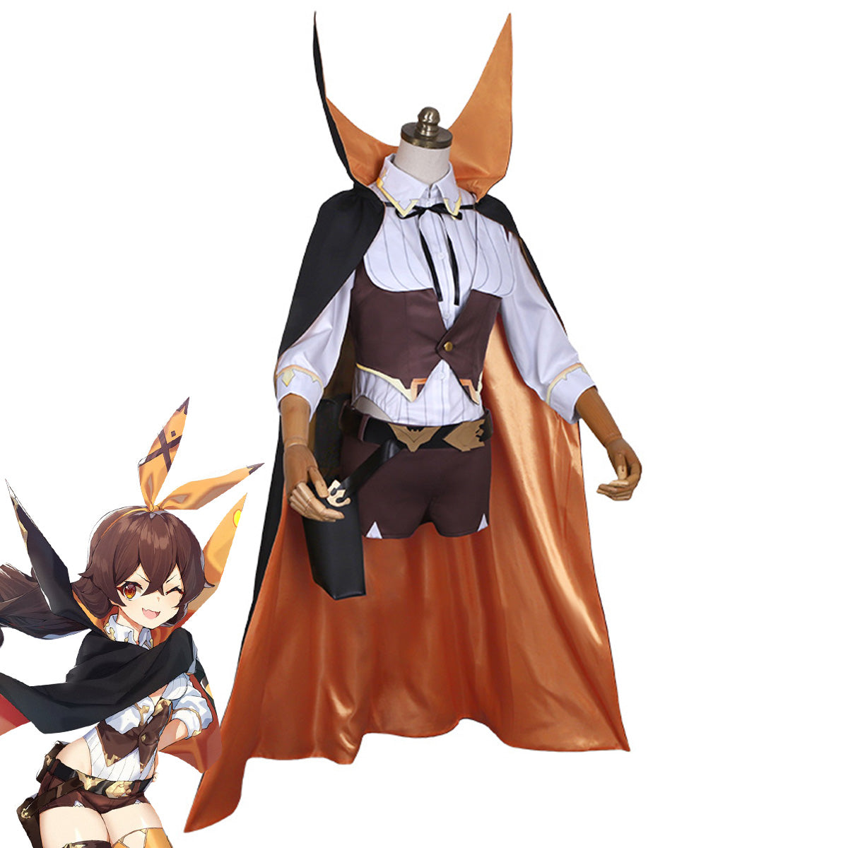 Genshin Impact Amber Halloween Black Cosplay Costumn Costume - Tophatter Daily Deals